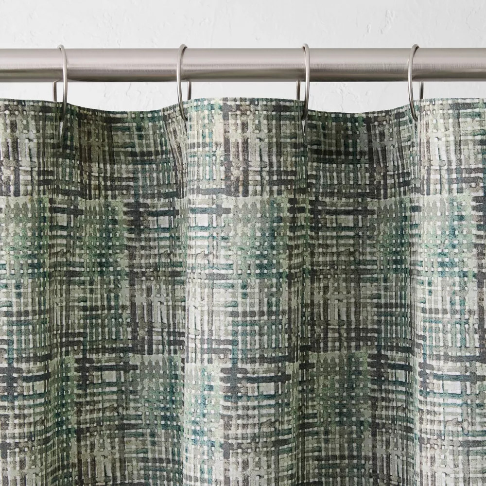 Linen Cool Washed Printed Shower Curtain - Casaluna gallery