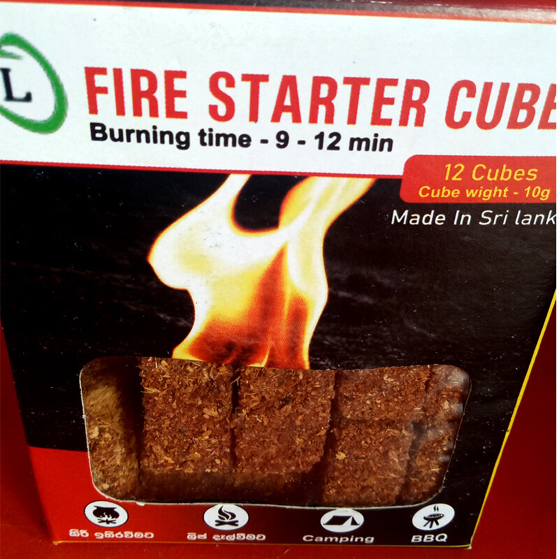 Charcoal Fire Starter Cubes Emergency Fireplace BBQ Grill wood dust and methanol gallery