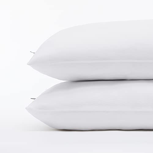 Power Chill Cooling Pillow Protectors, Stain Resistant and Zippered King White gallery