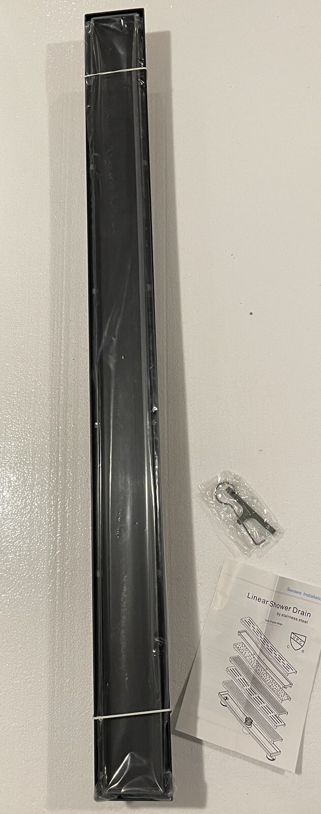 Signature Hardware 40" Cohen Tile-In Linear Shower Drain-MATTE BLACK (No Flange) gallery