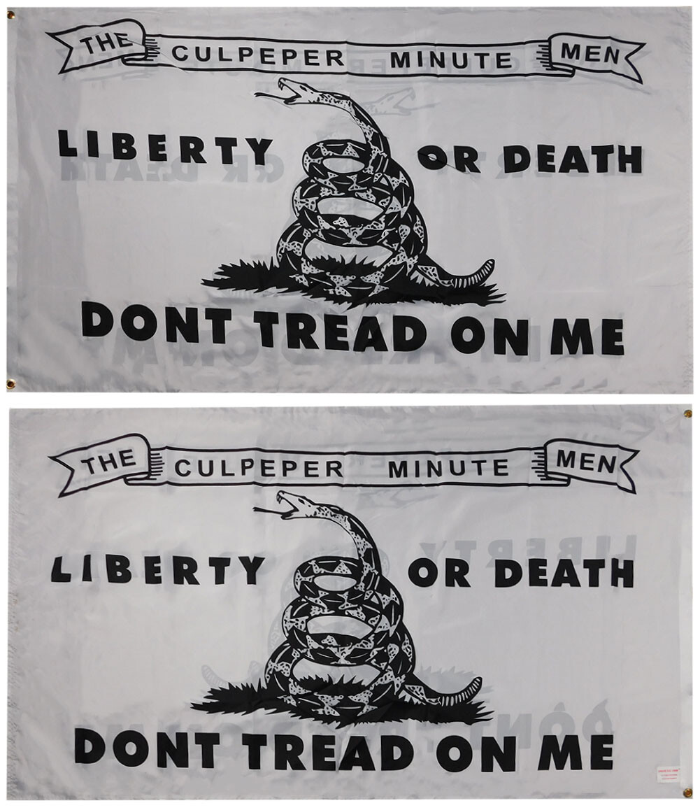 Culpeper Culpepper White 100D Poly Nylon Double Sided 3x5 3'x5' Flag Banner gallery