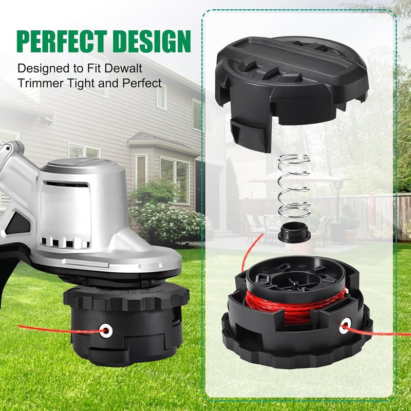 2-Pack Replacement Weed Trimmer Head for Dewalt 20V DCST922P1 DCST922B DCST972X1 gallery