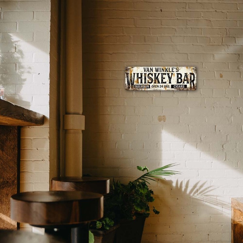 Personalized Whiskey Bar Rustic Distressed Bar Sign Pub Man Cave 106180094001 gallery