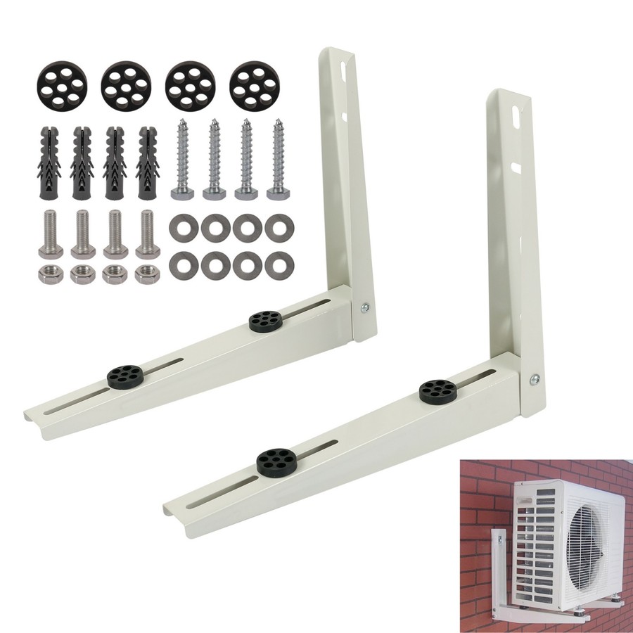 Mini Split Wall Mounting Bracket for 9000-18000BTU Foldable Air Conditioner Rack gallery