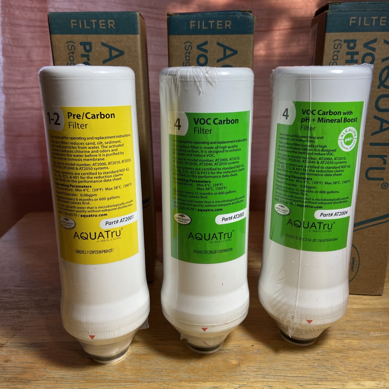(3) AquaTru Sealed Filters Read Description For Details gallery