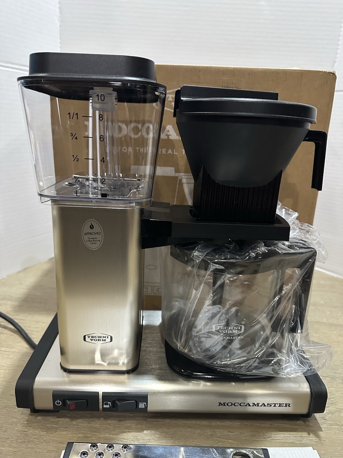 Technivorm MOCCAMASTER KBGV Coffee Maker Machine Brushed Silver IMPERFECT 53940 gallery