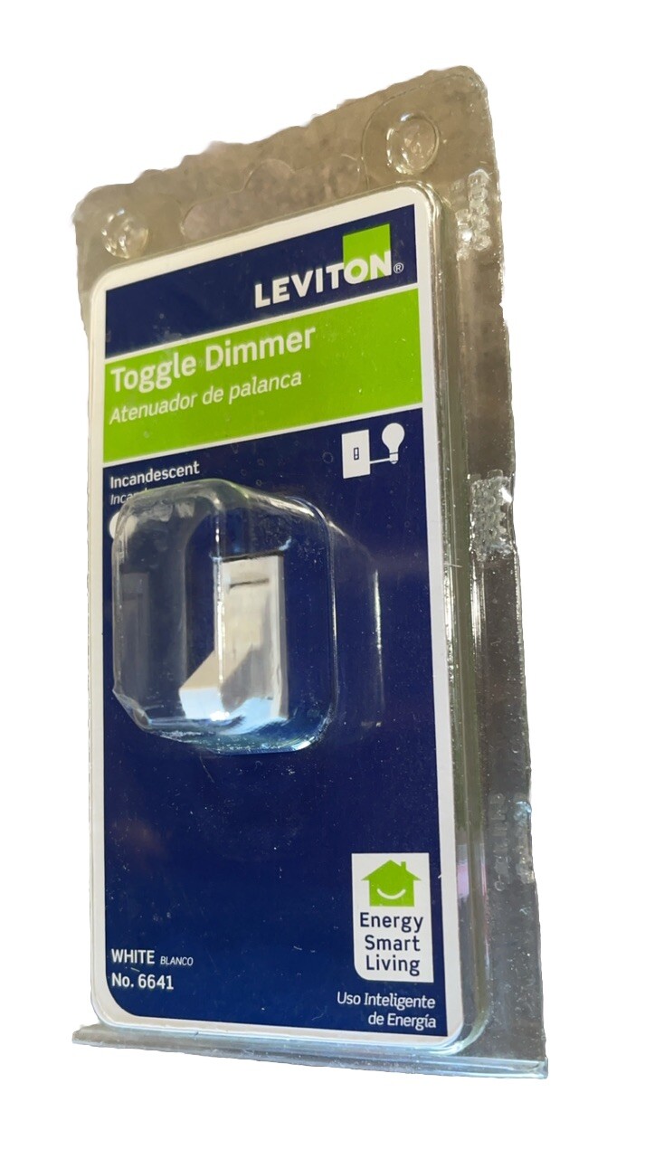 🔥Leviton Trimatron 6641-W Toggle Dimmer Switch White 600W 120V ~ 1 Unit🔥 gallery