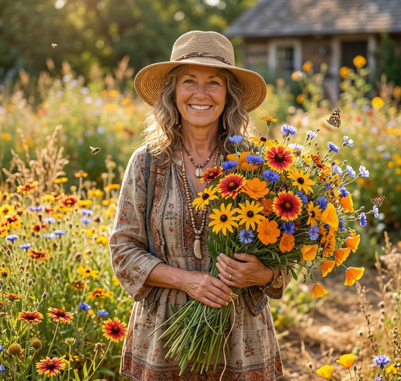 Wildflower Mix DROUGHT RESISTANT 25 Species Dry Area Flowers Non-GMO 500+ Seeds gallery