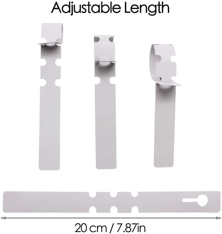 200Pcs Plastic Plant Labels Wrap Around Tree Tags Adjustable White gallery