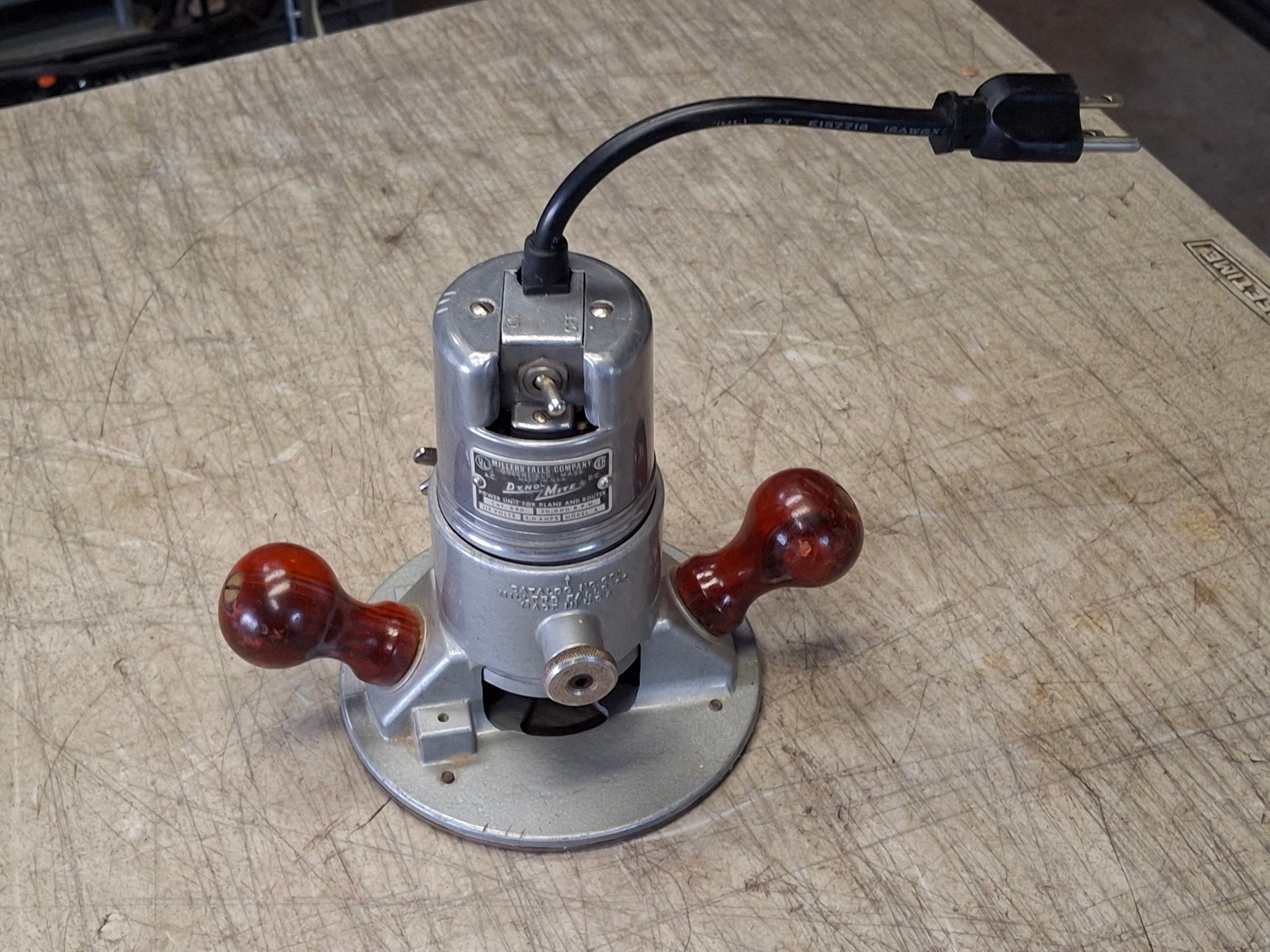 Vintage MILLERS FALLS TOOLS No. 680 Router Model A Dyno-Mite 30,000 RPM USA gallery