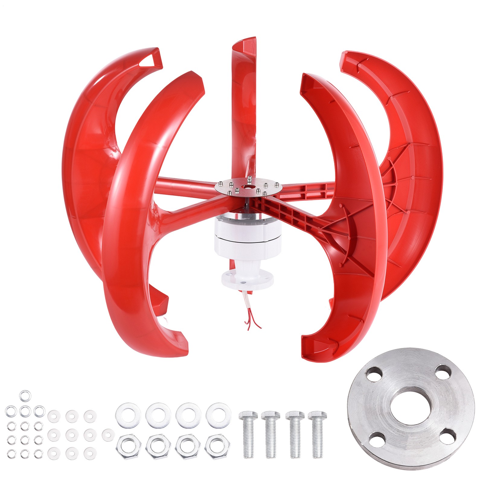 1200W 24V Vertical Axis Wind Power Turbine Generator Controller Home Windmill US gallery