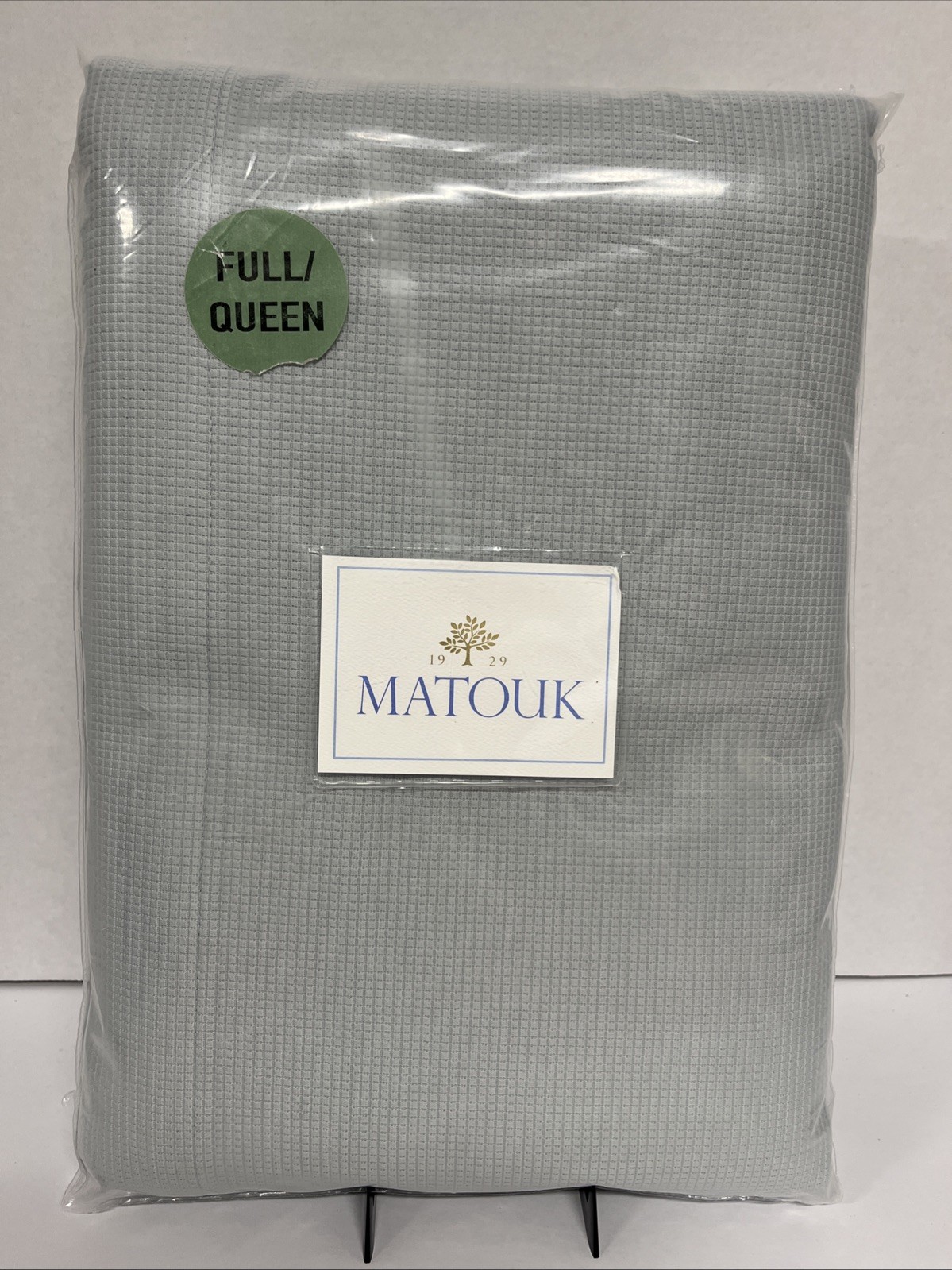 Matouk~Giorgio~Full/Queen Coverlet~Pool/Lt blue Color~MSRP $495~New~ gallery