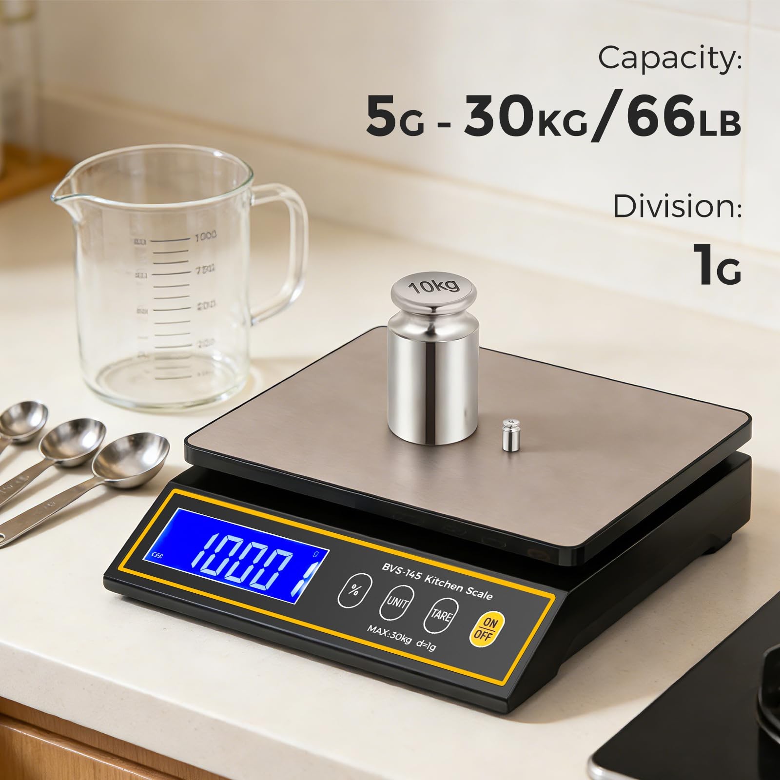 Baking Scale with Percentage Weighing Function 66lb/ 30kg Large Digital Kitch... gallery