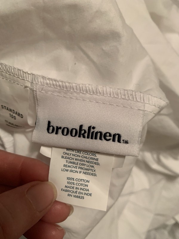 Brooklinen Solid White Cal King Fitted Sheet 16” Pocket NWOT gallery