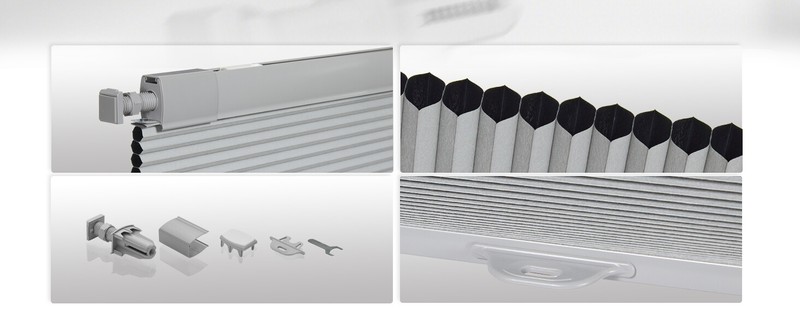 New No Screw Install Top Down Bottom Up Blackout Gray Cellular Blinds Honeycomb gallery