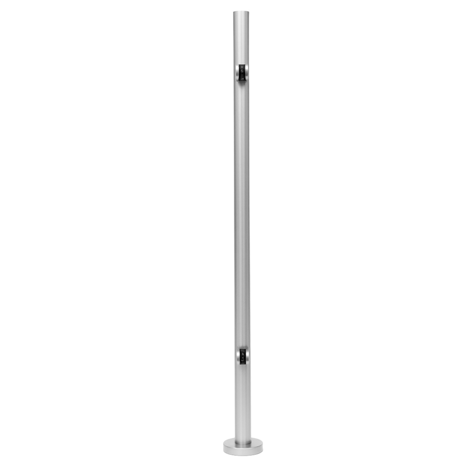 110cm Stainless Steel Glass Railing Post Balustrade Glazing Pole Handrail Stairs gallery
