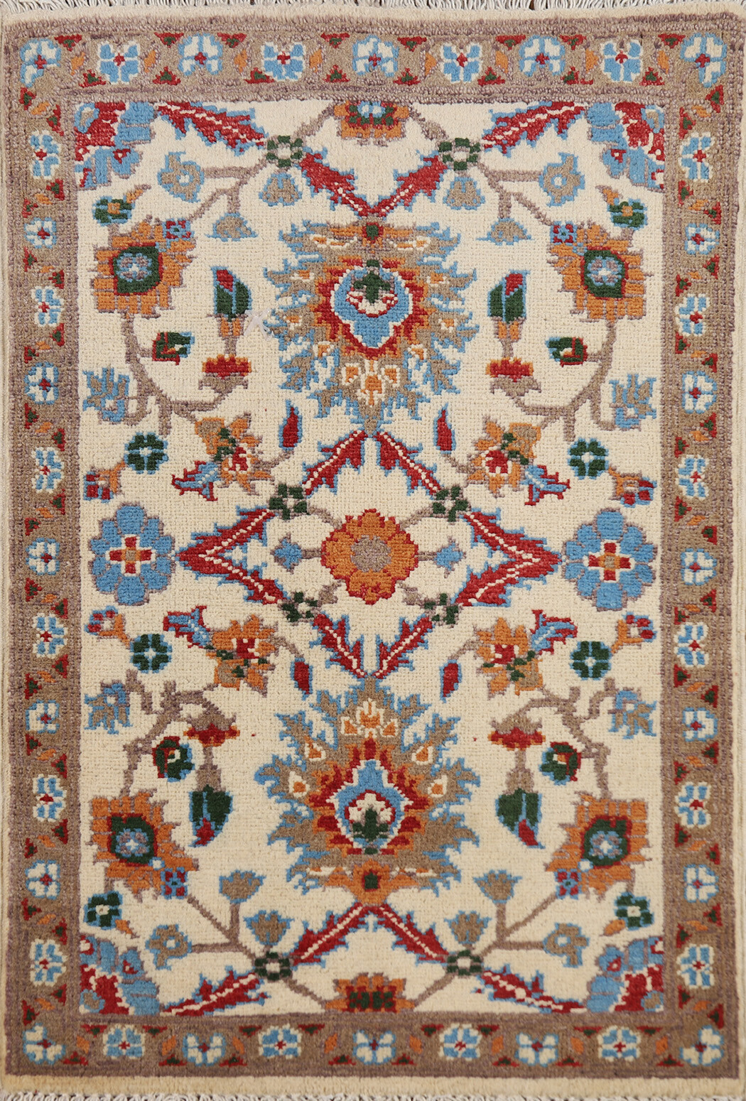 Authentic Kazak Pakistani Handmade Small Rug Wool Craftsmanship 2x3 gallery
