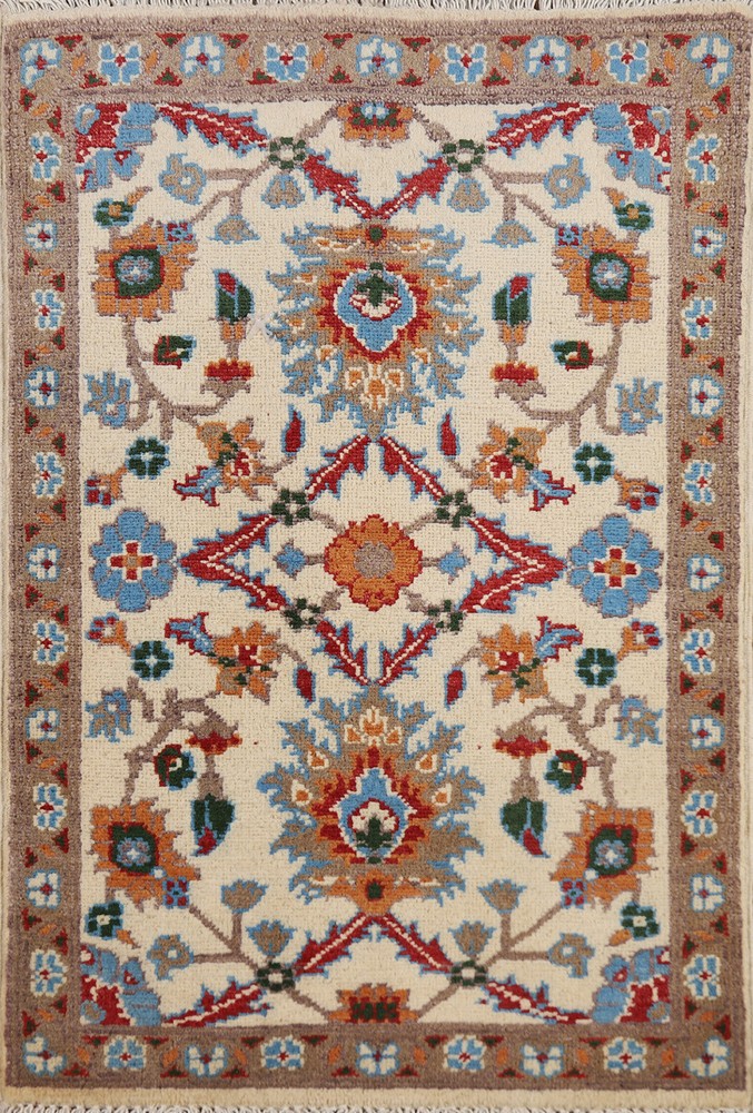 Authentic Kazak Pakistani Handmade Small Rug Wool Craftsmanship 2x3