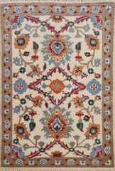 Authentic Kazak Pakistani Handmade Small Rug Wool Craftsmanship 2×3