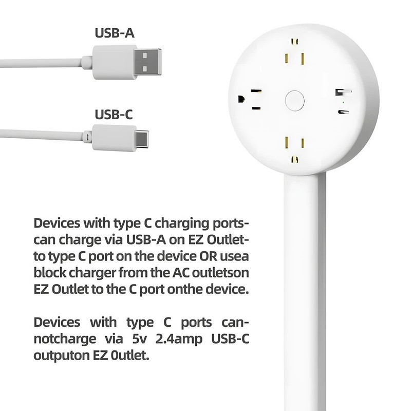 EZ Outlet Electrical Outlet Extender. Access Hard-to-Reach Outlets! gallery