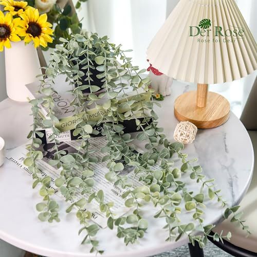 1 Pack Fake Hanging Plants Artificial Decor Faux Potted Grey-1 Pack Style a gallery