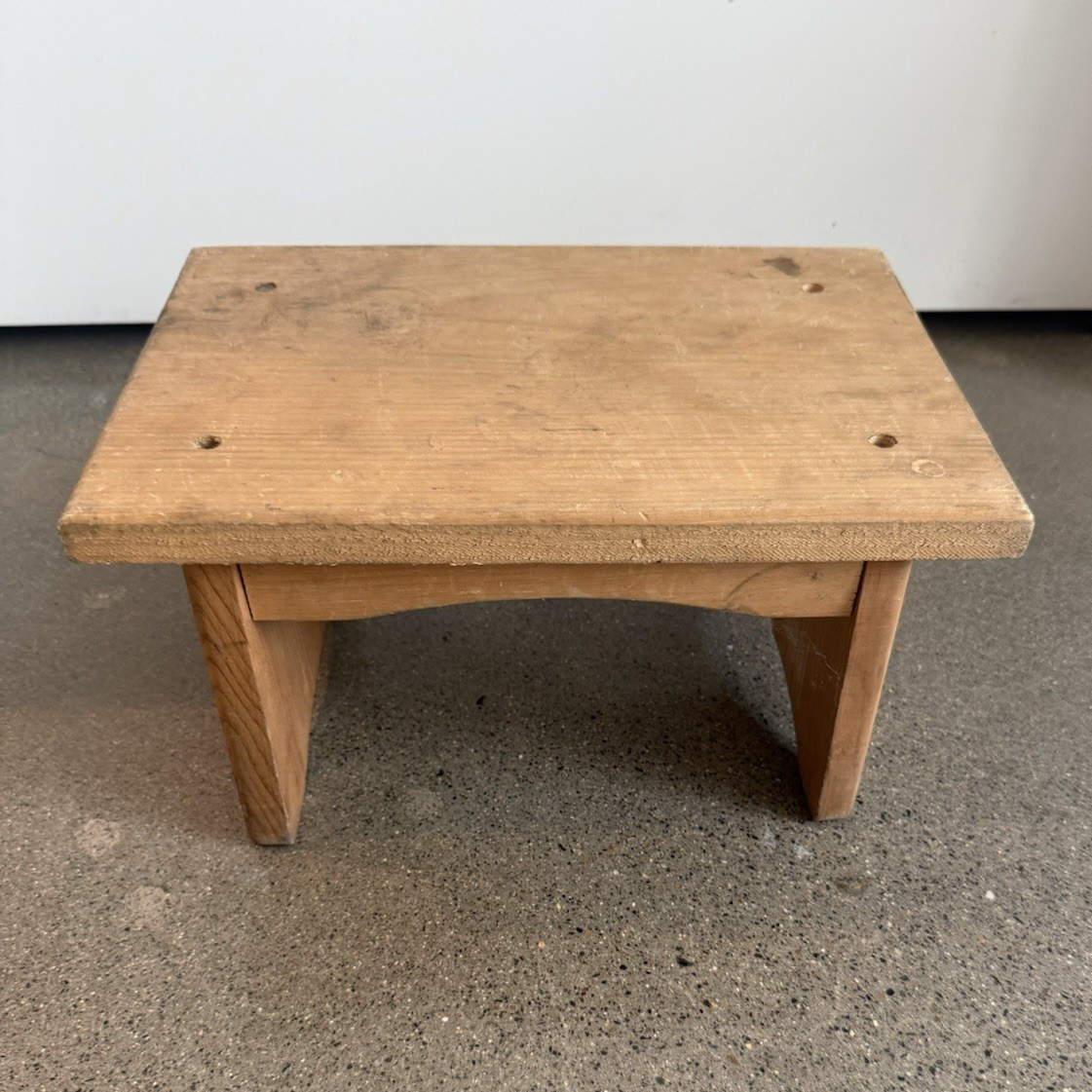 Rustic Light Wood Brown Small Step Stool/Foodstool, Fully Assembled Indoor gallery