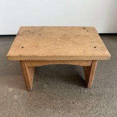 Rustic Light Wood Brown Small Step Stool/Foodstool, Fully Assembled Indoor