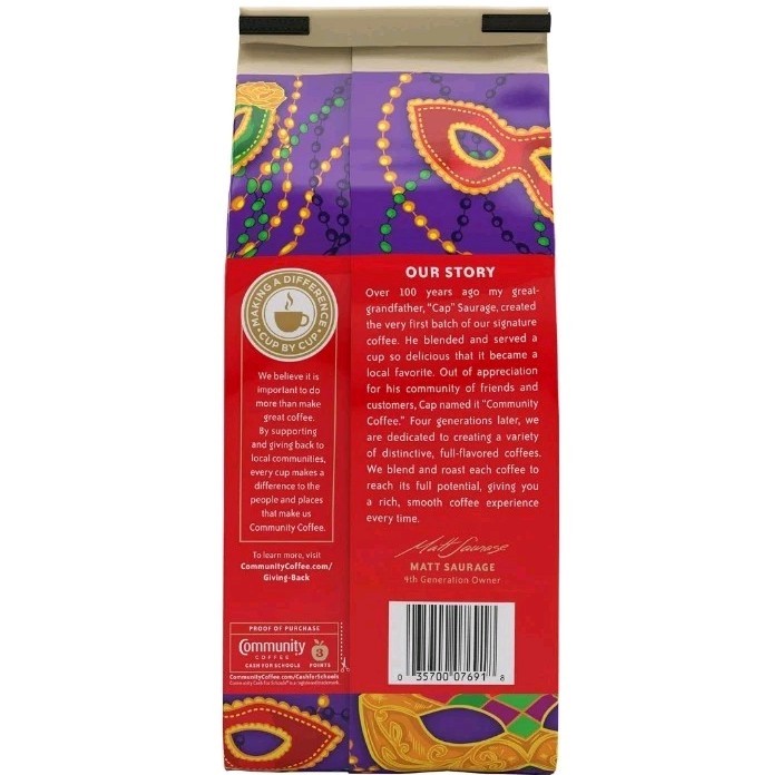 Community Coffee Mardi Gras King Cake, Limited Edition 32 oz. 06/19/2026 gallery