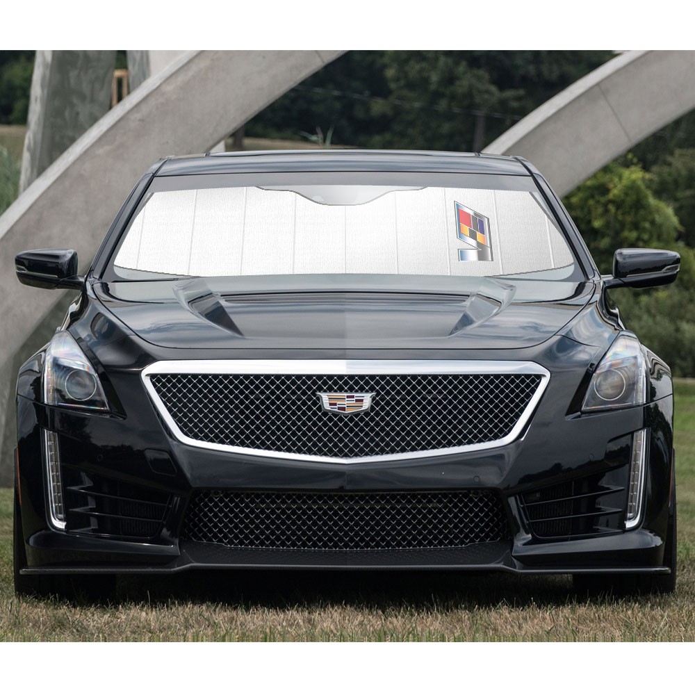 Cadillac V Logo Logo Stand Up Universal Fit Auto Windshield Sun Shade gallery