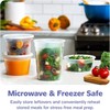 GUSTO To Go Food Containers with Lids [8 oz, 16 oz, 32 oz - 48 Count] - Deli Pla gallery