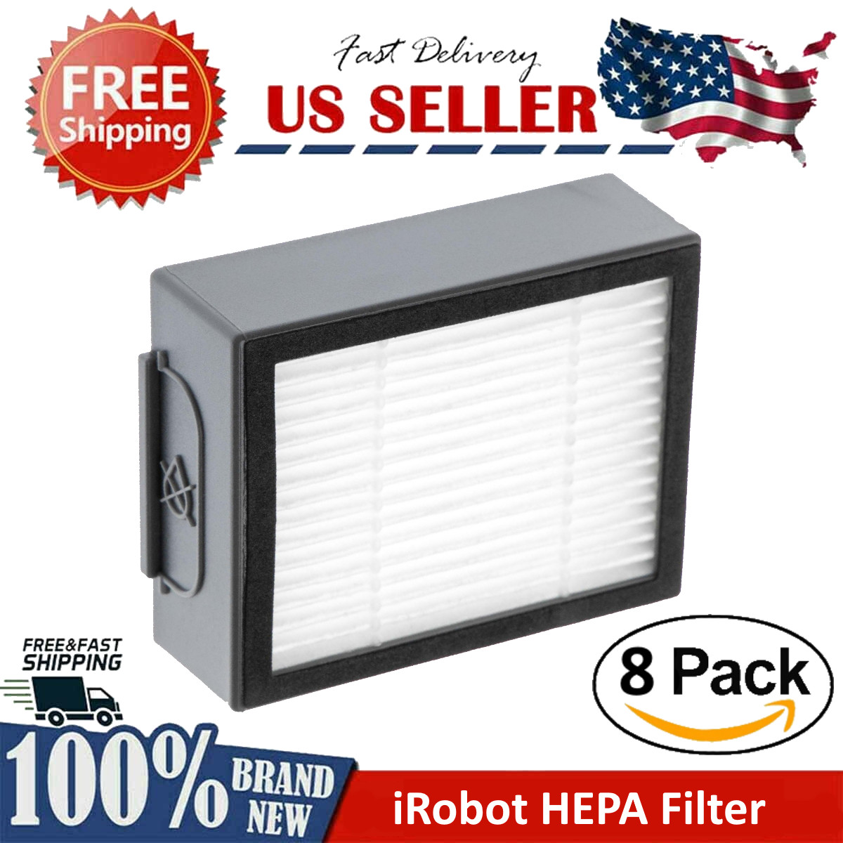8 Pack Vacuum HEPA Filter Replacement for iRobot Roomba j5 j5+ j6 j6+ j7 j7+ j8+ gallery