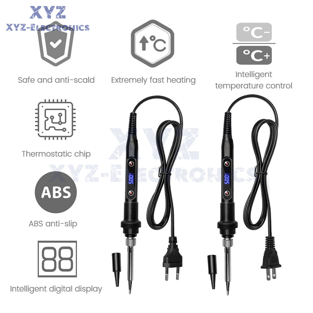 80W Digital Electric Soldering Iron DIY Welding Tool Adjustable Temperature gallery