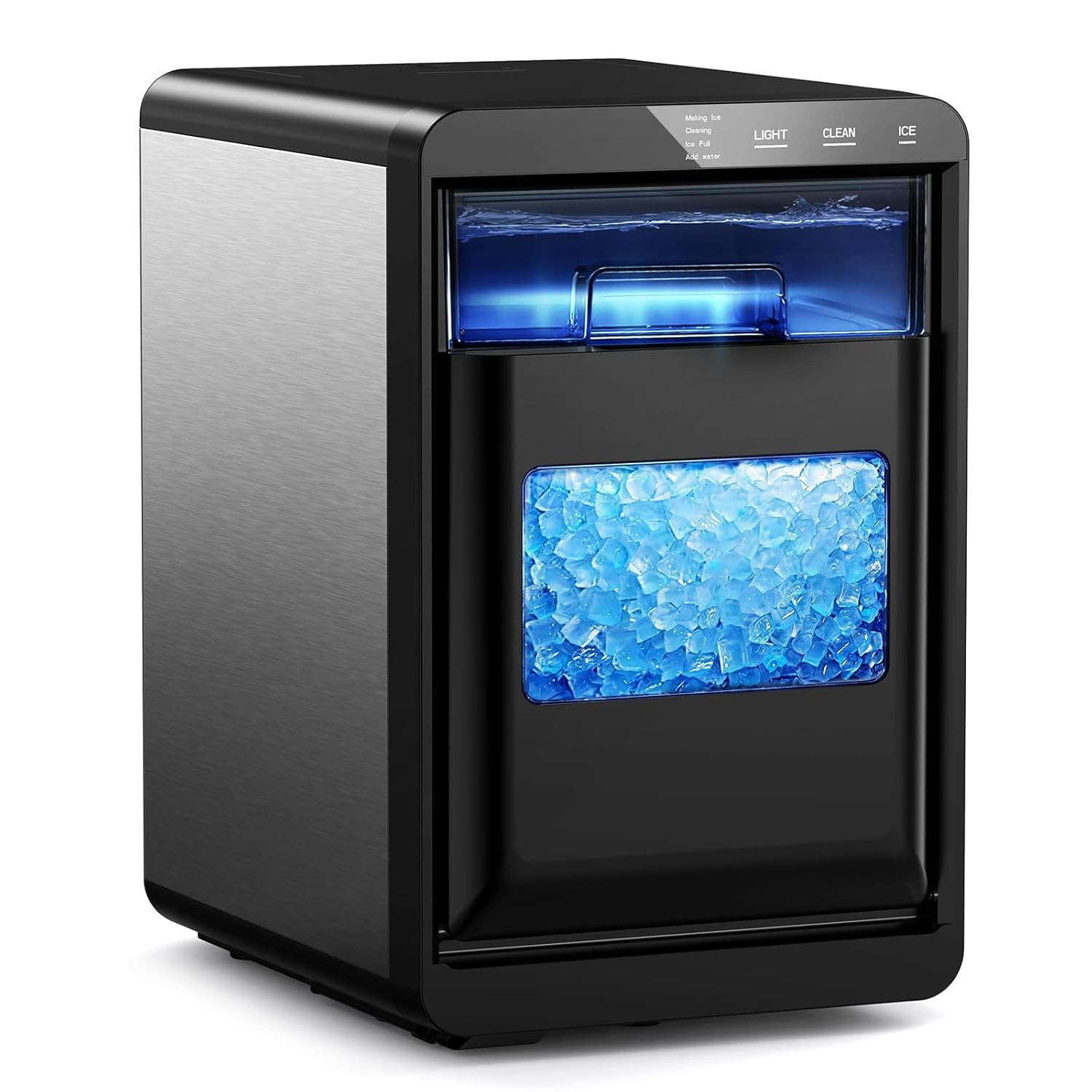 44Lbs Daily Nugget Ice Maker, Self-Cleaning, Quiet Sonic Ice Machine gallery