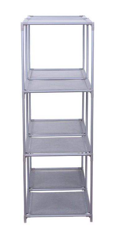 6-Cube Storage Rack Modular Organizer Unit Shelving - Gray - NEW - Easy Assembly gallery