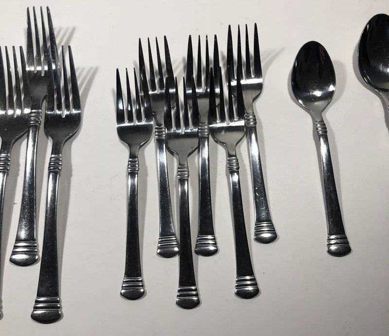 Cambridge Codie Flatware Lot 19 Pc Stainless Mixed Set Glossy gallery