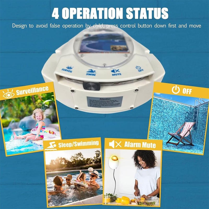 Swimming Pool Alarm + Remote Receiver Kids Pets Inground & Above Safety Guard gallery