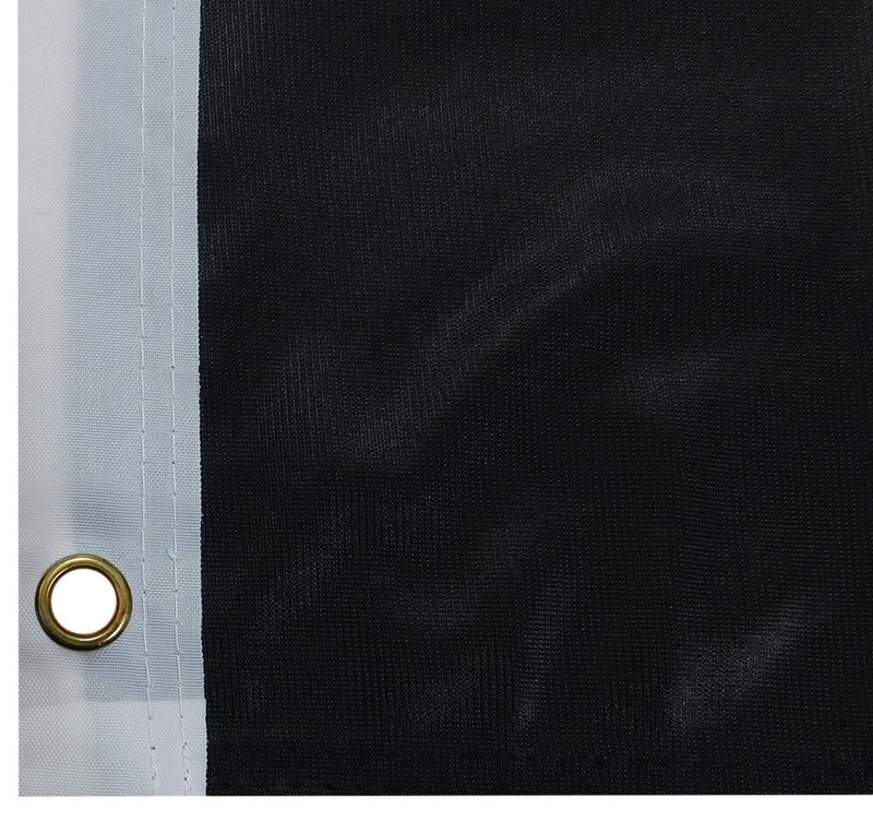 Black Solid Color Plain 12"x18" Rough Tex 100D Car Boat Flag Grommets gallery