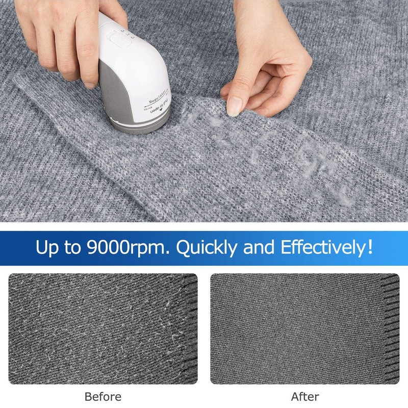 Home Standard Gray Lint Remover with Replaceable Blades and Adjustable Height gallery