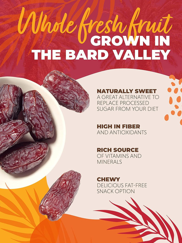 Natural Delights Dates – Large & Plump, Non-Gmo Verified, Good Source of Fiber, gallery