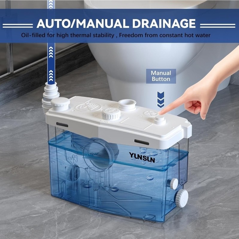 YUNSUN 2000W Macerator Pump, 2800GPH Macerator Pump with Automatic Drain & Delay gallery
