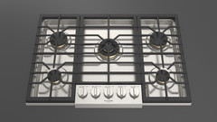 Fulgor Milano F6PGK305S2 30″ Sofia Pro Gas Cooktop 5 Brass Burner Italy Free S&H