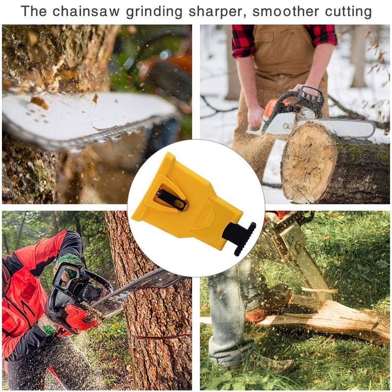 Chainsaw Teeth Sharpener 14-20in Chain Saw Blade Bar Fast Sharpening Stone Tool gallery
