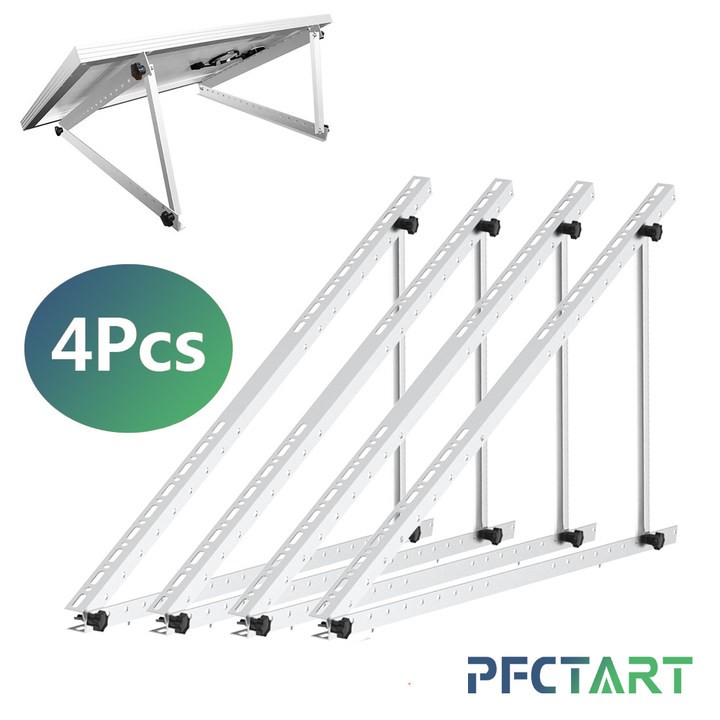 2 Set 118CM 0-90° Adjustable Solar Panel Brackets Tilt Mount for Caravan Balcony gallery