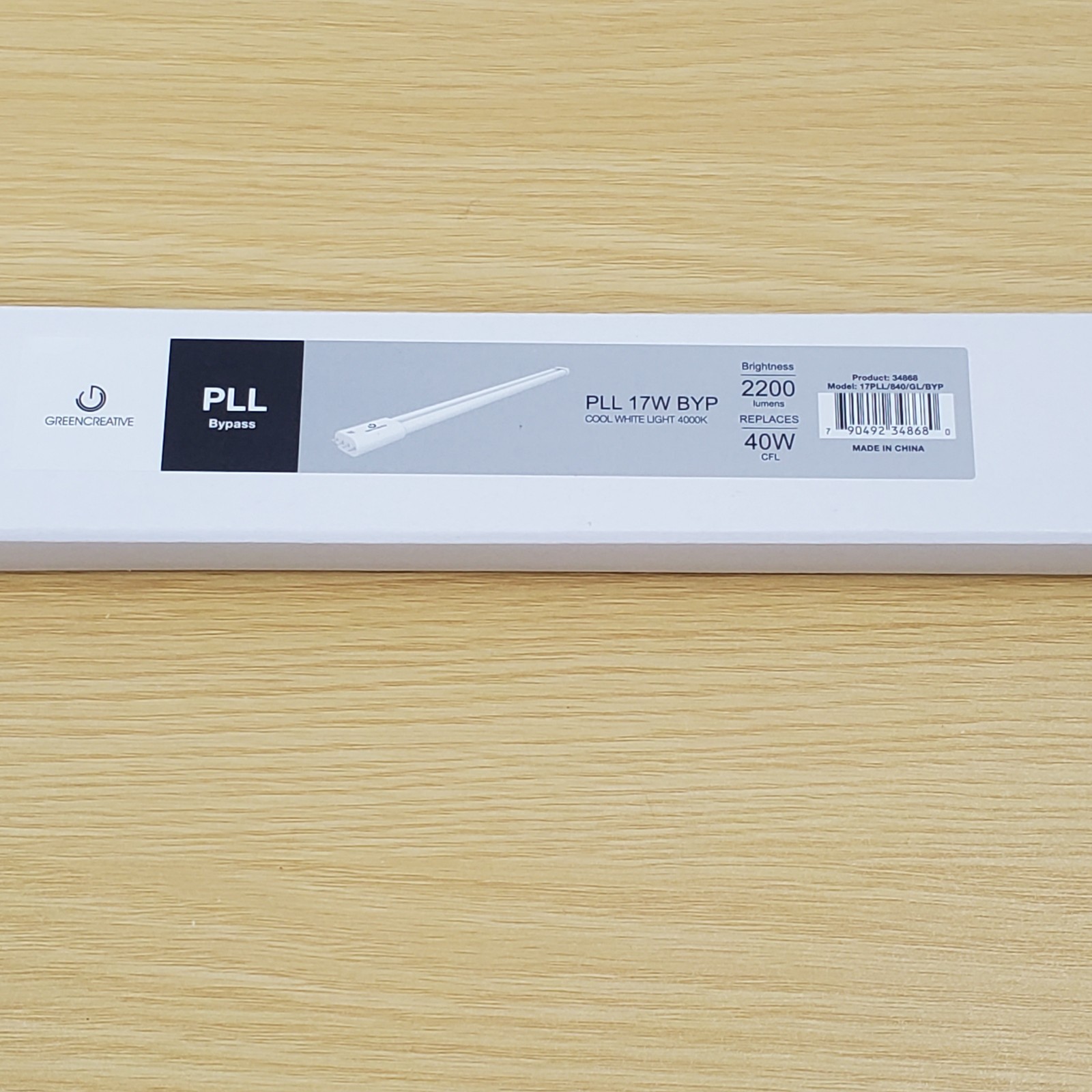 Green Creative 34868 LED PLL Lamp 4 Pin 2G11 Base Replace 40W CFL 2200 Lumen gallery