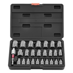 VEVOR Screw Extractor Set 27 Pieces Hex Head Multi-Spline Easy Out Bolt Remover