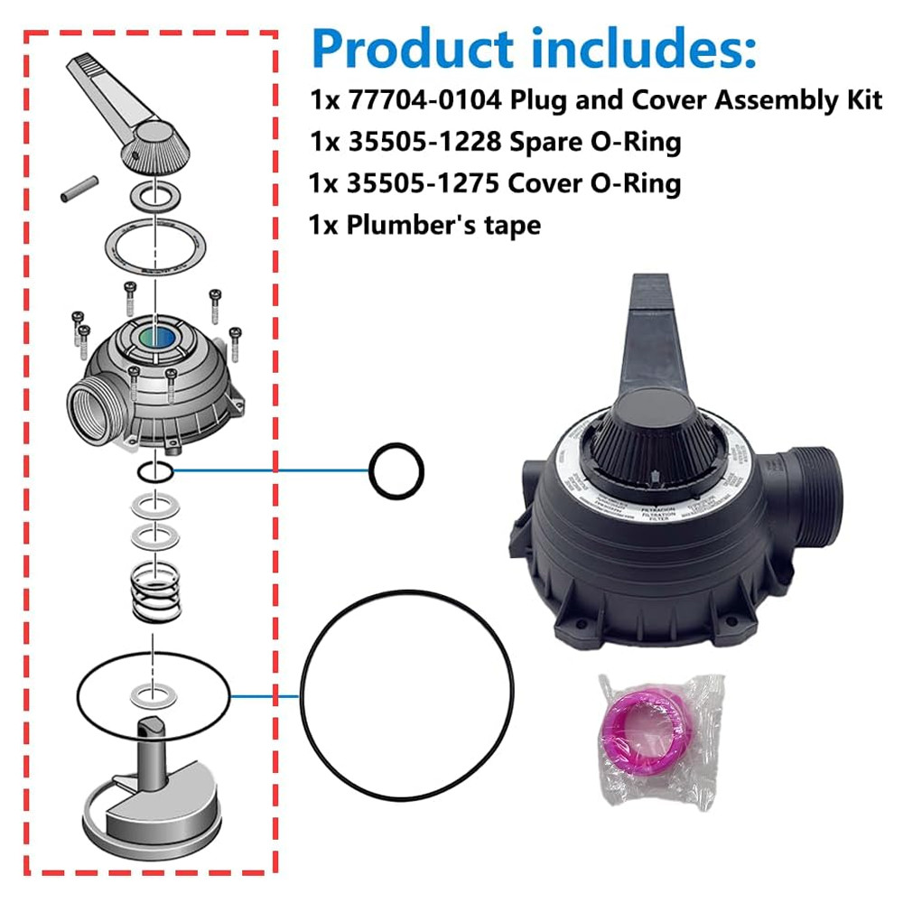 77704-0104 Plug and Cover Assembly For Sta-Rite WC112-148 WC112-148A WC112-147 gallery