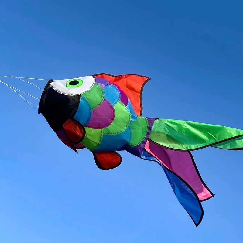 Rainbow Fish Windsock Spinner 32Inch Colorful Outdoor Decor gallery