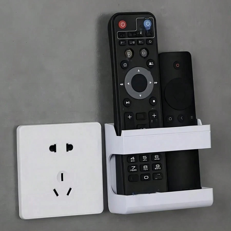 Wall Mounted Smart TV Remote Control Holder Home Office Organizer Storage Case gallery