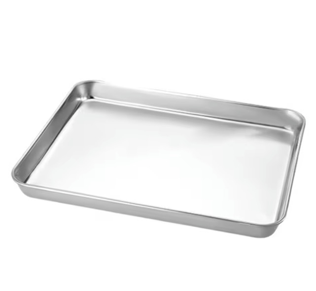 Stainless Steel Plate Rectangular Flat Bottom Tray Storage Trays Stainless Steel