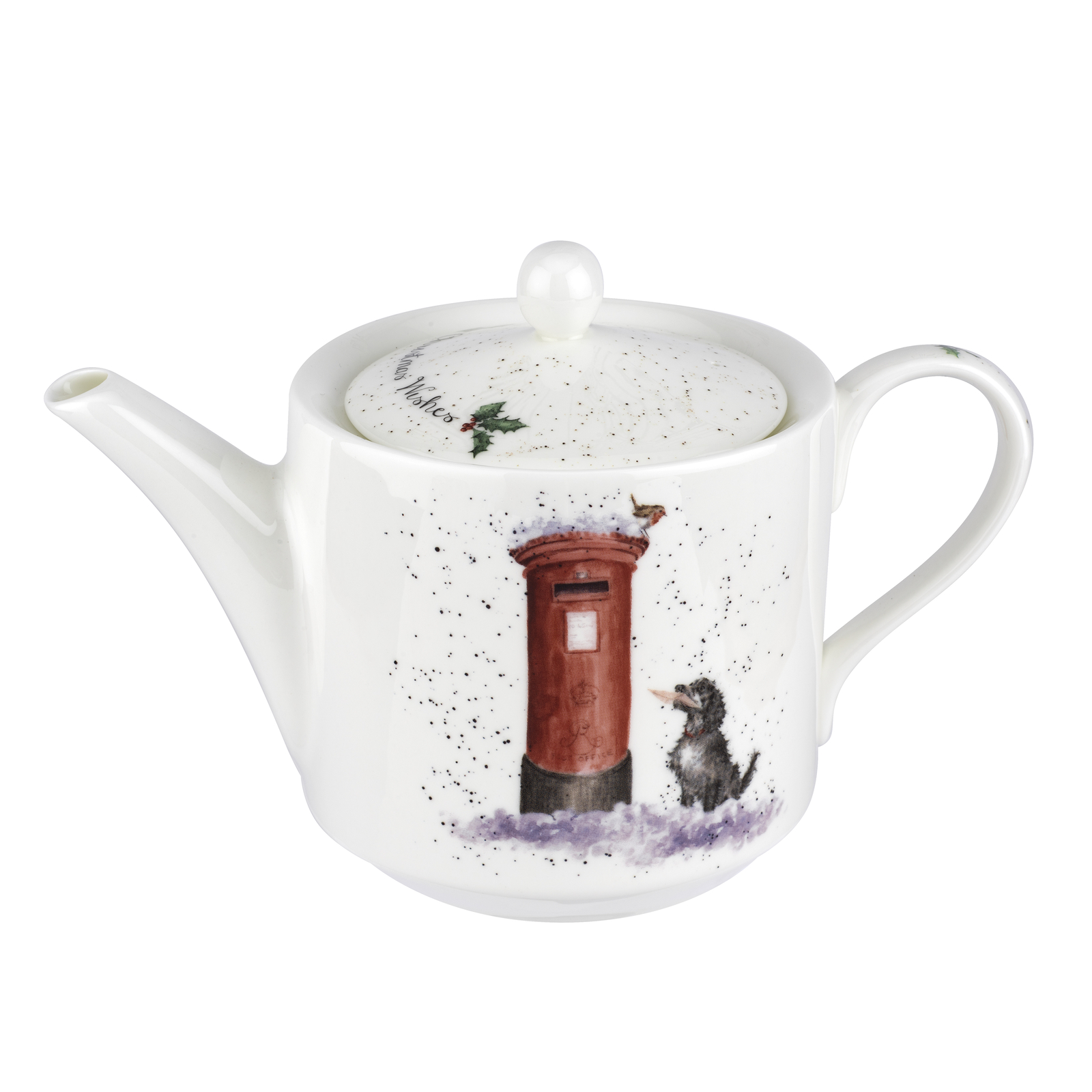 Royal Worcester Wrendale Designs Christmas Wishes Teapot gallery